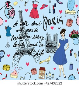 Paris beauty pattern