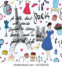 Paris beauty pattern