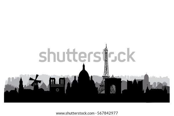 パリの街の建物シルエット フランスの都市の風景 史跡のあるパリの都市景観 フランスの天窓の背景に旅行 ヨーロッパでの休暇の壁紙 のベクター画像素材 ロイヤリティフリー パリの街の建物シルエット フランスの都市の風景 史跡のあるパリの都市景観 フランスの天窓の背景に旅行 ヨーロッパでの休暇の壁紙 のベクター画像素材 ロイヤリティフリー