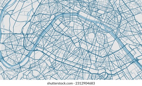 Mapa de vectores de alta calidad del Centro de París