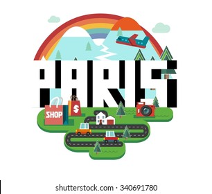 Paris city in France is a romantic destination to visit for tourism.