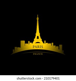 Paris city gold