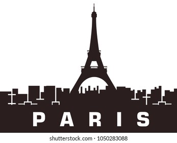 Paris city skyline