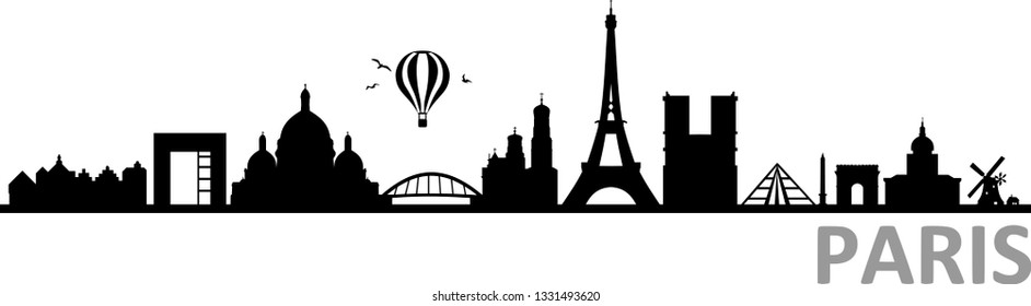 Paris City Skyline