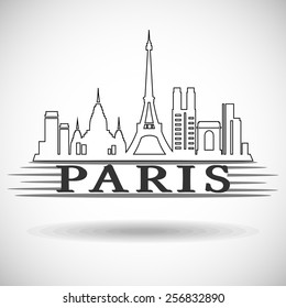 Paris city skyline