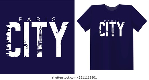 Paris City t shirt design illustration. design graphic, for street wear and urban style t-shirts design, hoodies, etc