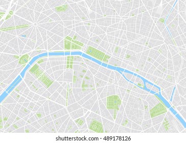 Paris-farbige Vektorkarte