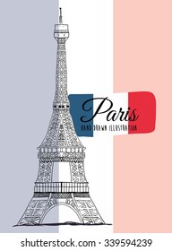 Paris  concept with icons design, vector illustration 10 eps graphic