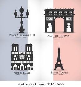 Paris  concept with icons design, vector illustration 10 eps graphic