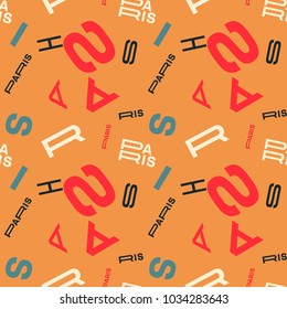 Paris creative pattern. Digital design for print, fabric, fashion or presentation.