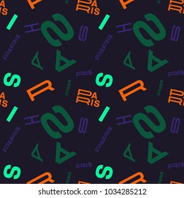 Paris creative pattern. Digital design for print, fabric, fashion or presentation.