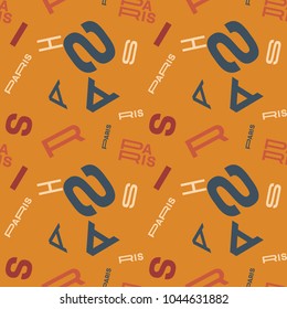 Paris creative pattern. Digital design for print, fabric, fashion or presentation.