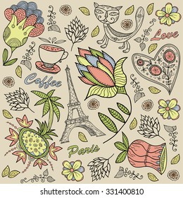 paris. decorative background