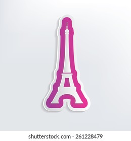 Paris design on white background,clean vector