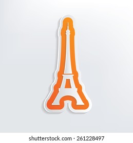 Paris design on white background,clean vector