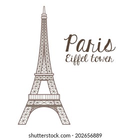 Paris design over white background, vector illustration