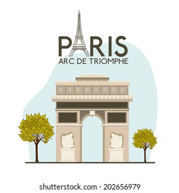 Paris design over white background, vector illustration