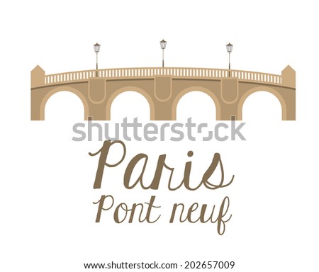 Paris design over white background, vector illustration