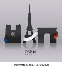 Paris design, vector illustration.