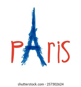 Paris design, vector illustration.