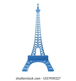 Paris eiffel tower icon. Cartoon of Paris eiffel tower vector icon for web design isolated on white background