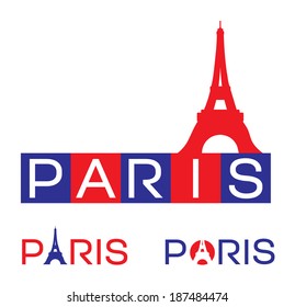 Paris, Eiffel Tower Illustration.