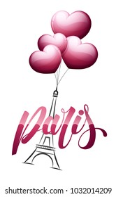 Paris and Eiffel tower logo design