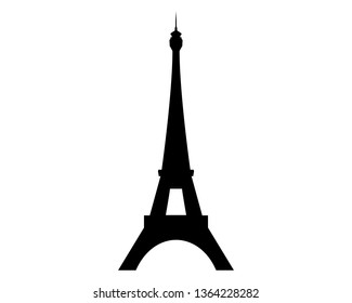 Paris Eiffel tower vector logo