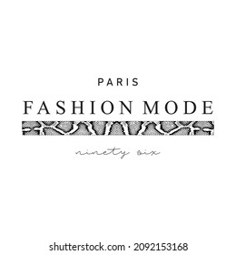 Paris fashion mode  slogan for T-shirt printing design and various jobs, typography, vector.