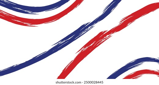 Paris flag colors distressed stroke background texture. 