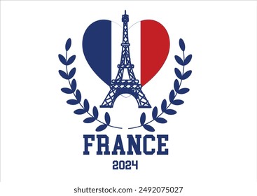 paris france Olympic vector hand drawn 