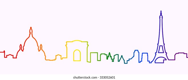 Paris Gay-Friendly Silhouette
