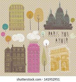 Paris greeting card design