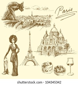 Paris - hand drawn collection