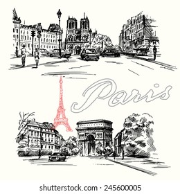 Paris - hand drawn collection