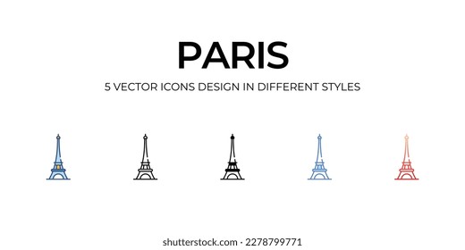 Paris icon. Suitable for Web Page, Mobile App, UI, UX and GUI design.