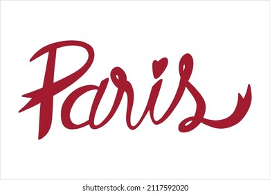 Icono de París - ilustración vectorial en blanco