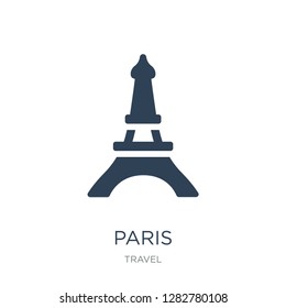 paris icon vector on white background, paris trendy filled icons from Travel collection, paris vector illustration