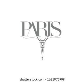 Paris illustration france and eiffel tower