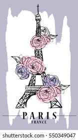 Paris illustration. Vector artwork.