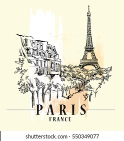 Paris illustration. Vector artwork.