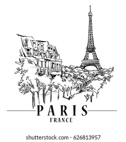 Paris illustration. Vector artwork.