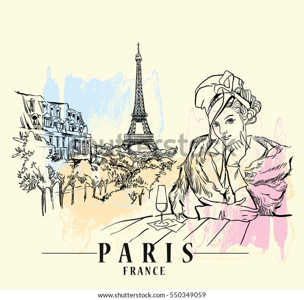 Paris Illustration Vector Artwork Stock Vector Royalty Free Shutterstock