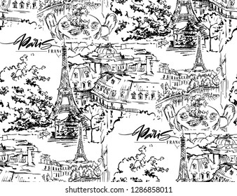 Paris Illustration Vector Artwork Isolated On Stock Vector Royalty Free Shutterstock