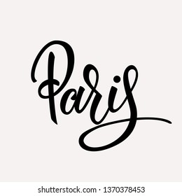 Paris lettering. Vector illustration