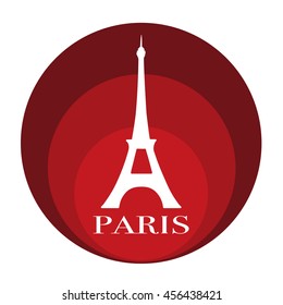Paris logo with Eiffel Tower