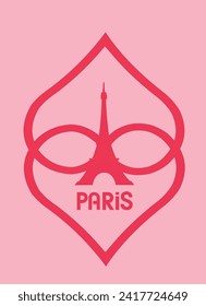 Paris is love forever. Valentine day