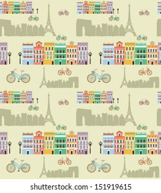 Paris with love pattern