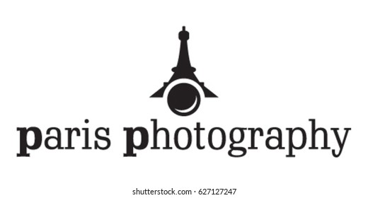 Paris Photography Logo icon illustration
