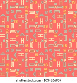 Paris seamless pattern. Creative design for various backgrounds.